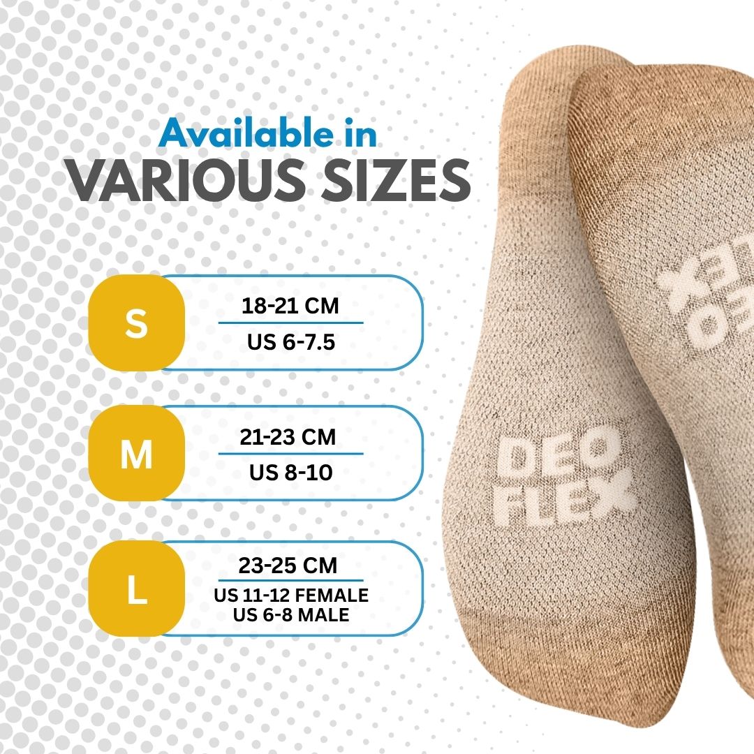 Deoflex Odor Fighting Socks (Beige)
