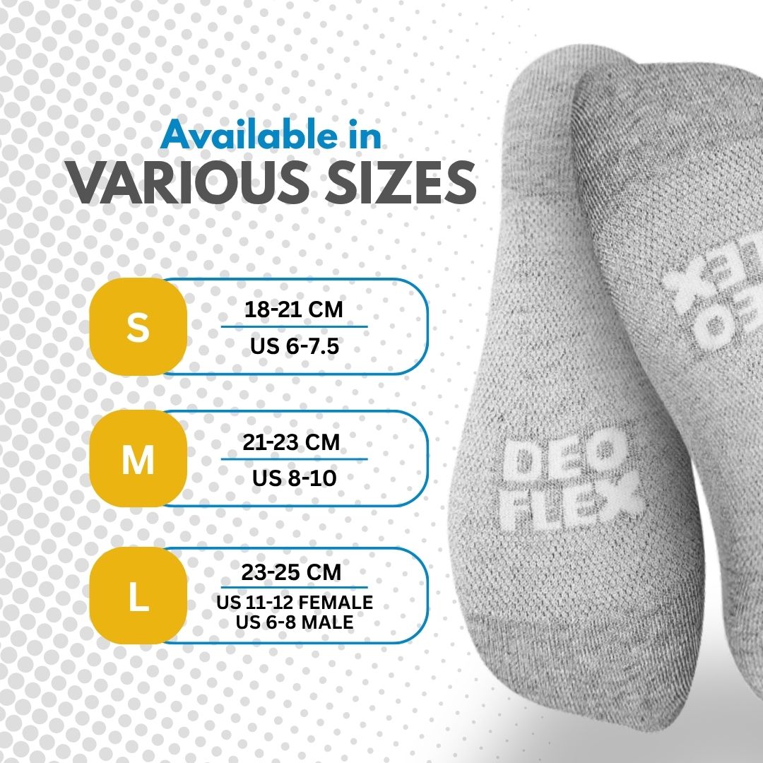 Deoflex Odor Fighting Socks (Gray)